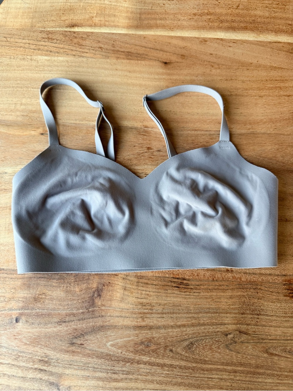 Athleta Ritual Seamless Adjustable Bralette - Taupe size Small
